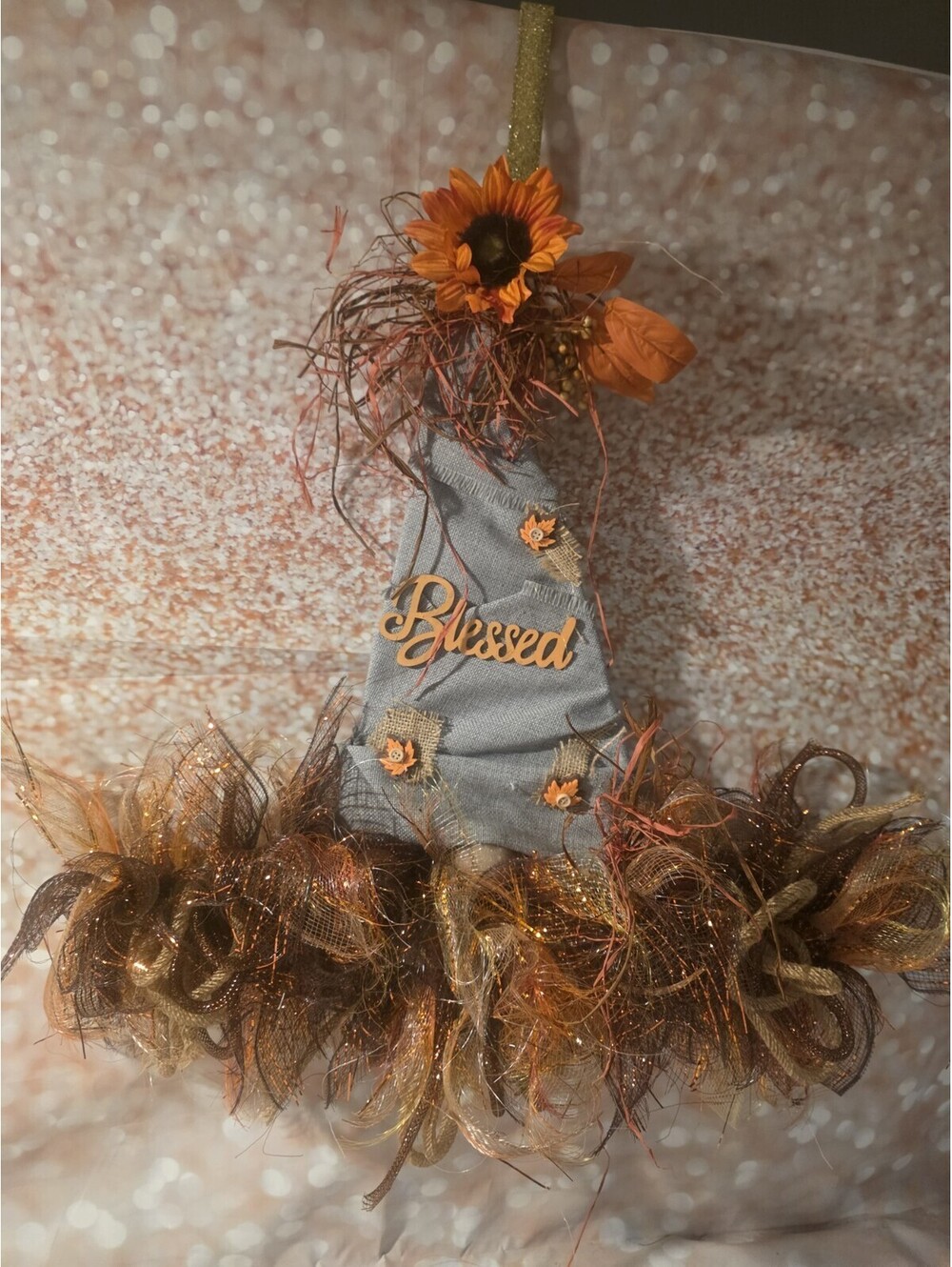 Fall Door Decorations Thanksgiving Sign Hanging Wall / Door Wall hanger